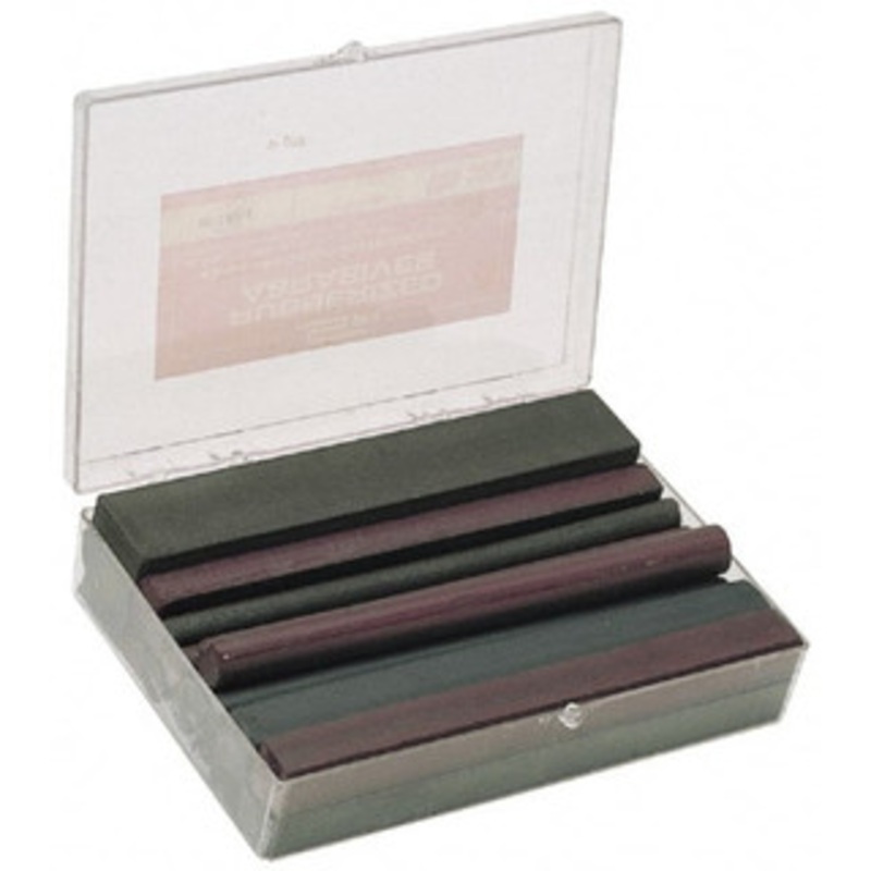Made in USA Oblong, Round and Square Abrasive Block and Stick Kit Includes 4 Oblong Blocks, 8 Round Sticks and 4 Square Blocks K-6 SPI – 73148967