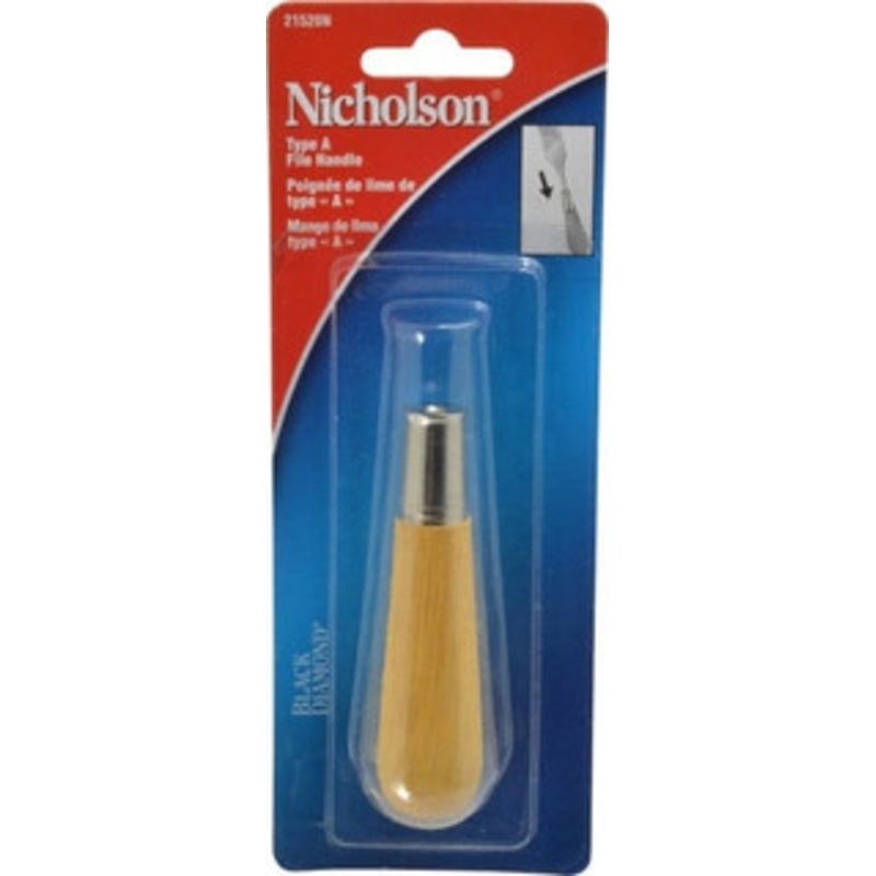 Nicholson 3-3/4 Long x 1-5/16 Diam File Handle For Use with 4 & 6 Files 21520N – 05331004