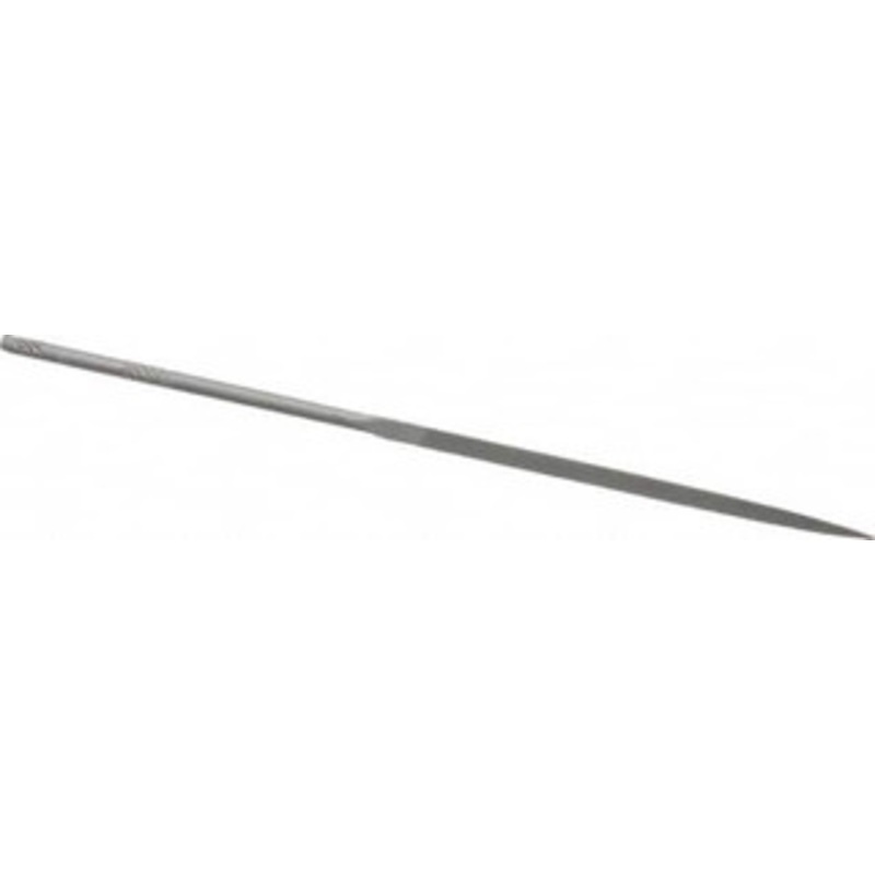 Nicholson 5-1/2 Needle Precision Swiss Pattern Three Square File 0 Cut, 2-1/2 LOC, with Handle T37584 – 60304664
