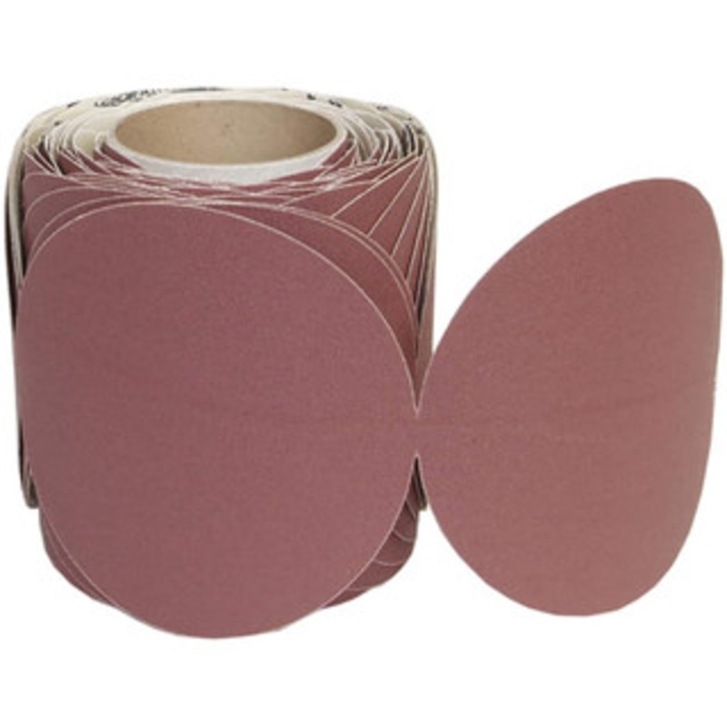 Norton 8 Diam, 100 Grit Ceramic Adhesive PSA Disc Medium Grade, Maroon, F Weighted Backing, Flexible 66261149879 – 07554314