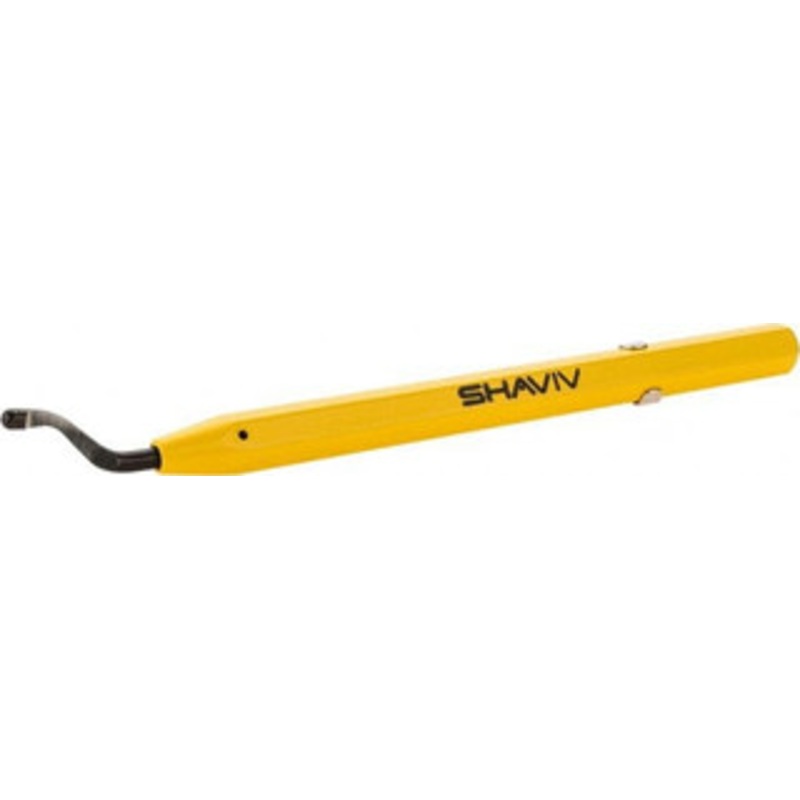 Shaviv 2 Piece High Speed Steel Hand Deburring Tool Set Blade Type E100, For Hole Edges, Straight Edges 155-29080 – 05751433