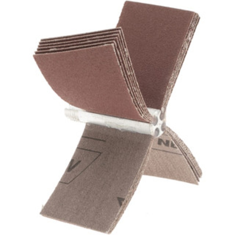 Merit Abrasives 120 Grit, Coated, Aluminum Oxide Bore Polisher Fine Grade, 15,000 RPM, Polishes Bores with 2-1/2 to 3 Diam 08834154120 – 72374119