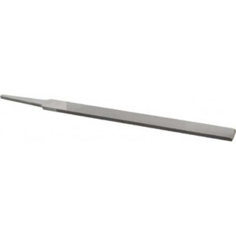 Nicholson 6 Long, Smooth Cut, Flat American-Pattern File Double Cut, 5/32 Overall Thickness, Tang 05804N – 80756034