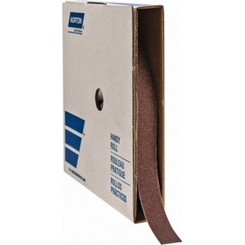 Norton 1 x 50 Yd 80 Grit Aluminum Oxide Shop Roll Medium Grade, J Weighted Cloth Backing 66261126276 – 00384081