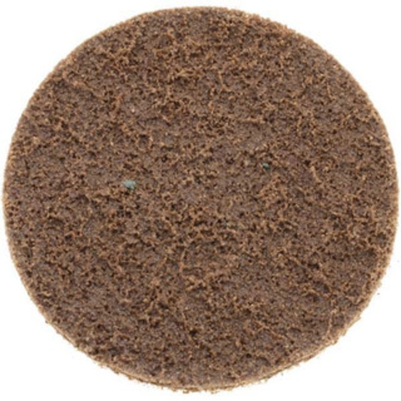 Norton 3 80 Grit Aluminum Oxide Quick Change Disc Type R Attachment, Coarse Grade, Brown, Non-Woven, 20,000 RPM, Roloc Type 3 Compatible 66623335417 – 54566187
