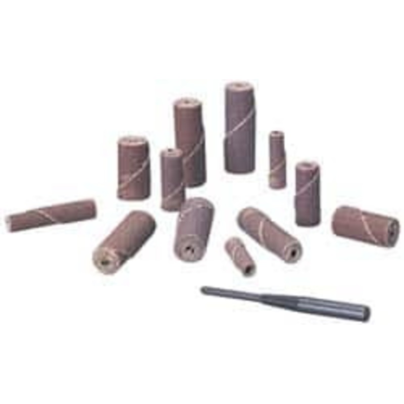 Standard Abrasives 1/8 Max Roll Diam x 1 OAL, 120 Grit Aluminum Oxide Straight Cartridge Roll 5/64 Pilot Hole Diam, Fine Grade 7100102798 – 32972390