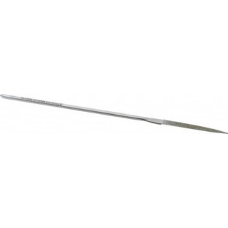 Strauss & Co. 5-1/2 OAL Medium Barrette Needle Diamond File 5/32 Wide x 1/16 Thick, 1-5/8 LOC, 126 Grit MI8610 D126 – 05237102