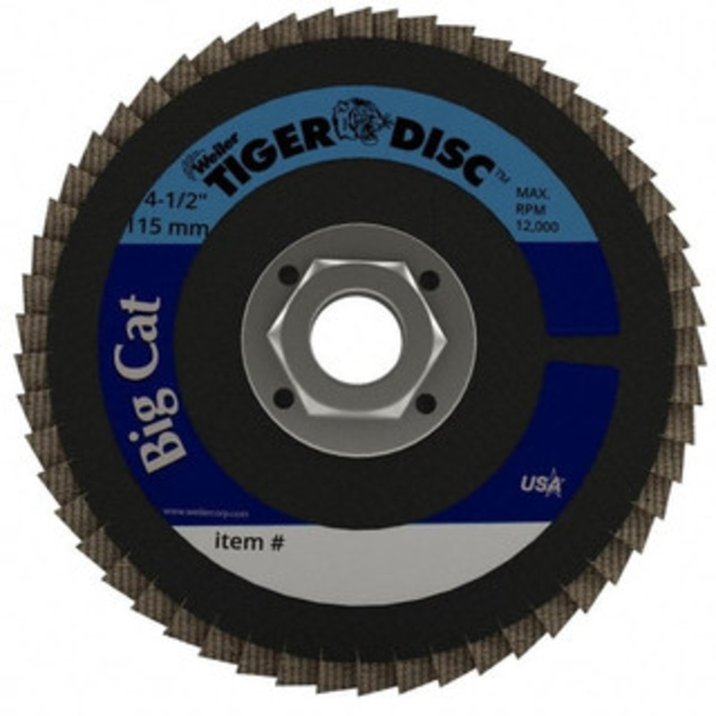 Weiler Abrasives 4-1/2 60 Grit 5/8-11 Center Hole Type 27 Zirconia Alumina Flap Disc Medium Grade, Coated, Arbor Attachment, Phenolic Backing, 12,000 RPM 96246 – 00094722
