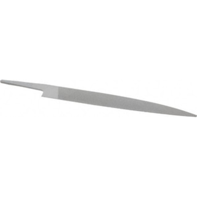 Grobet USA 6 Standard Precision Swiss Pattern Knife File Double Cut, 0 Cut, 23/32 Width x 5/32 Thick, with Tang 31.180 – 60214301