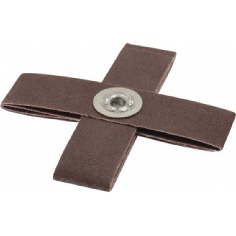 Made in USA 120 Grit, Fine Grade, Aluminum Oxide Cross Pad 4 Long x 1 Wide x 1 Thick, Cloth Backed, X Backing Weight, 8 Ply, 12,000 Max RPM 809775-69852 – 60318680