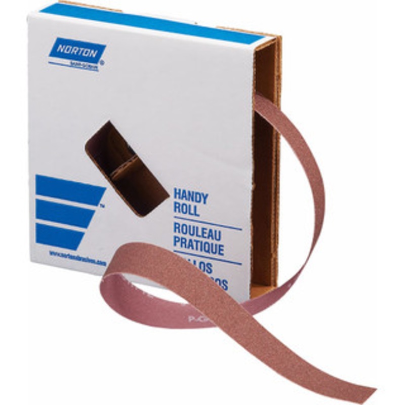 Norton 1 x 10 Yd 240 Grit Aluminum Oxide Shop Roll Very Fine Grade, J Weighted Cloth Backing 66261134303 – 83236620