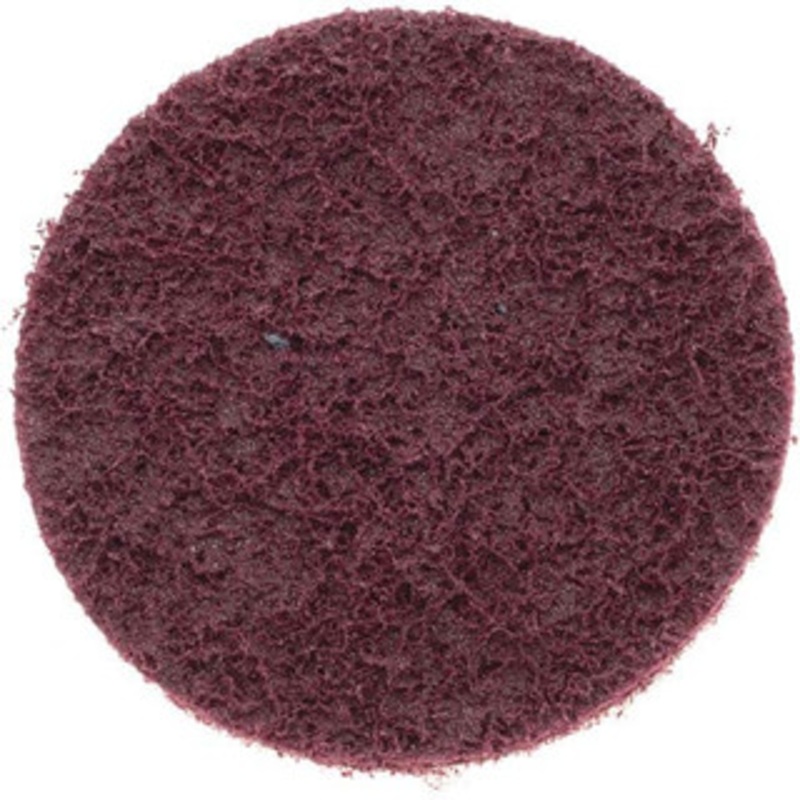 Norton 3 120 Grit Aluminum Oxide Quick Change Disc Type R Attachment, Medium Grade, Red, Non-Woven, 20,000 RPM, Roloc Type 3 Compatible 66623335430 – 54566146