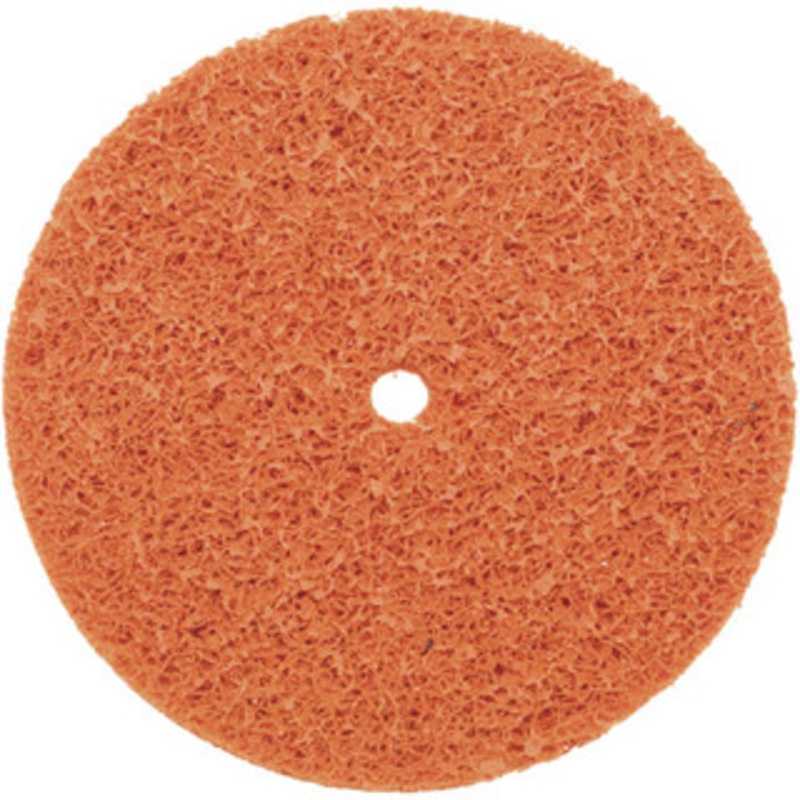 Norton 8 Extra Coarse Grade Aluminum Oxide/Ceramic Deburring Disc 5/8 Center Hole, Arbor Connection, Orange, 6,000 Max RPM 66623340181 – 70469135