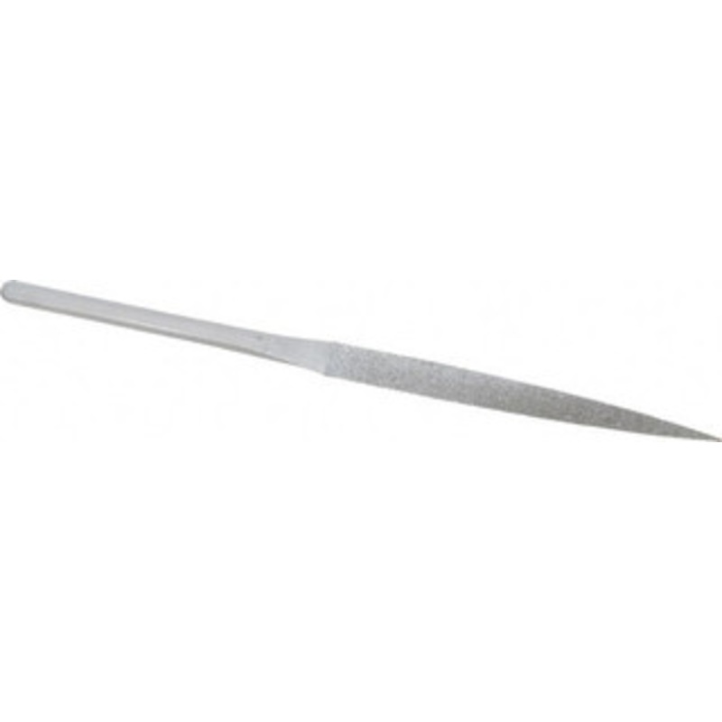 Strauss & Co. 8-1/2 OAL Medium Three Square Needle Diamond File 3/8 Wide x 3/8 Thick, 4-3/8 LOC, 126 Grit HB2607 D126 – 05232996