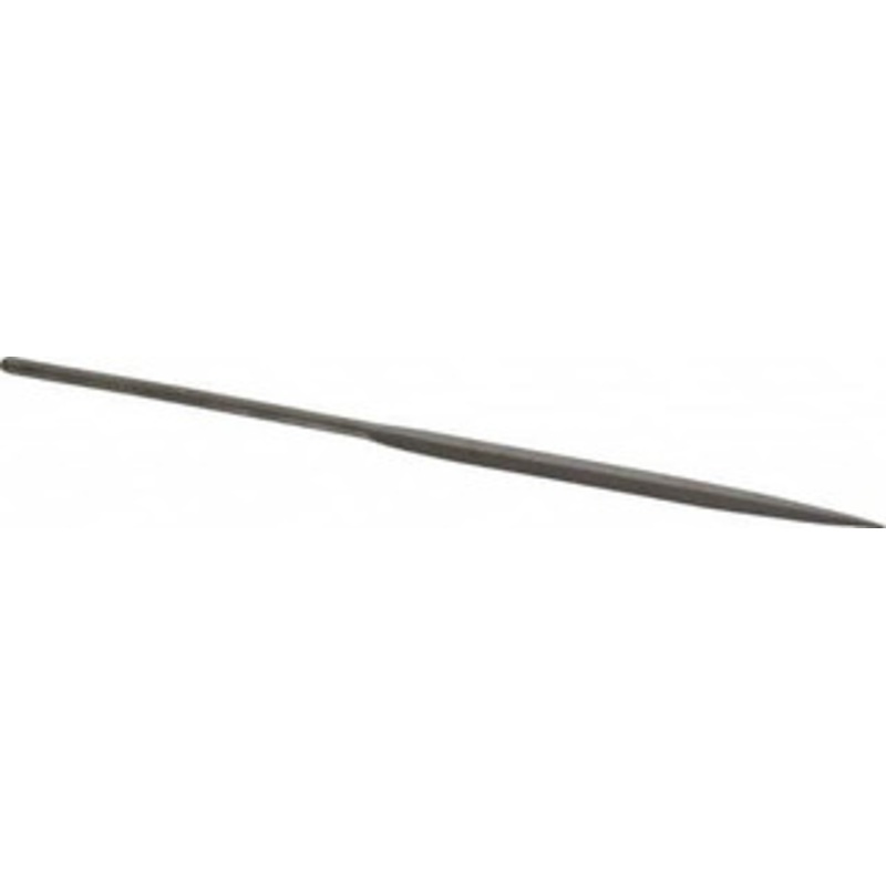 Grobet USA 6-1/4 Needle Precision Swiss Pattern Barrette File 0 Cut, 3 LOC, with Handle 31.459 – 60233202
