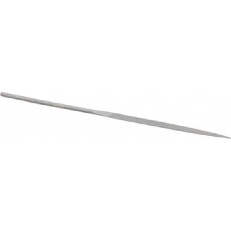 Grobet USA 6-1/4 Needle Precision Swiss Pattern Half Round File 2 Cut, 3 LOC, with Handle 31.527 – 60234721
