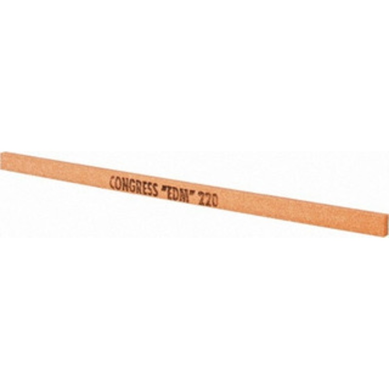 Made in USA 220 Grit Aluminum Oxide Rectangular Polishing Stone Very Fine Grade, 1/4 Wide x 6 Long x 1/8 Thick 81-482-2 – 05943337