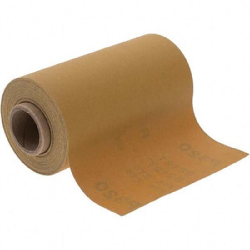 Made in USA 320 Grit, Aluminum Oxide Adhesive Backed Sanding Sheets Paper, 4-1/2 x 10 Yds., C Weighted Backing 809775-60408 – 89836803