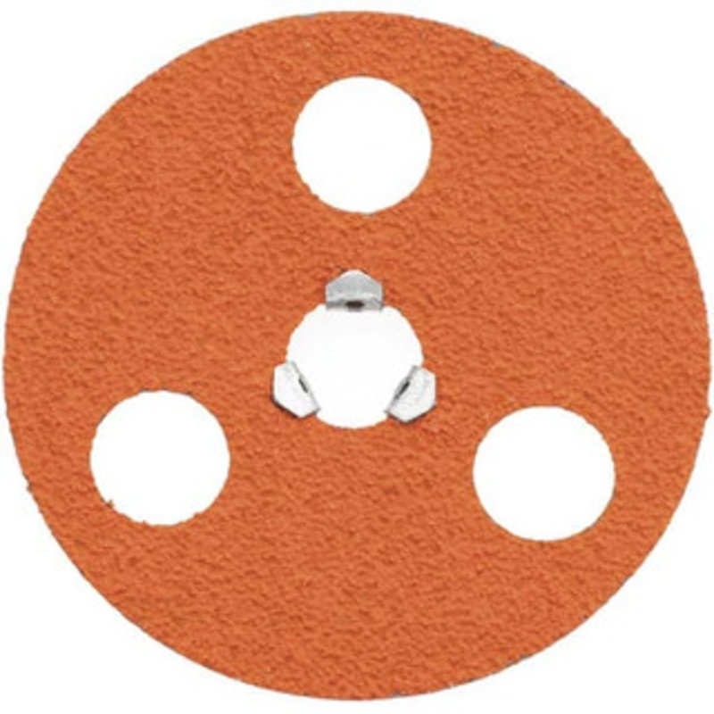 Norton 4-1/2 36 Grit Ceramic Alumina Quick Change Disc Type S Attachment, Very Coarse Grade, Coated, Speed-Lok TS Compatible 66254468390 – 56278344