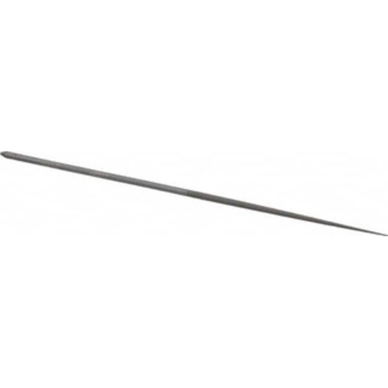 Grobet USA 6-1/4 Needle Precision Swiss Pattern Round File 6 Cut, 3 LOC, with Handle 31.596 – 60235967