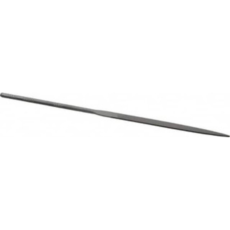 Grobet USA 6-1/4 Needle Precision Swiss Pattern Warding File 6 Cut, 3 LOC, with Handle 31.667 – 60237468