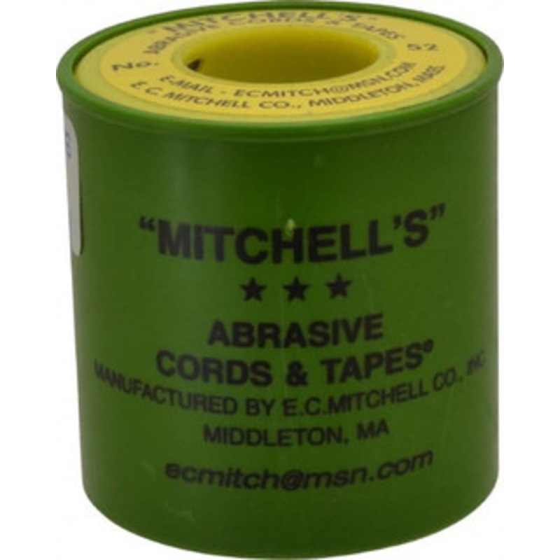 Made in USA 0.05 Wide, 150 Grit Aluminum Oxide Abrasive Cord 50 ft. Long, Very Fine Grade 52 – 05819040