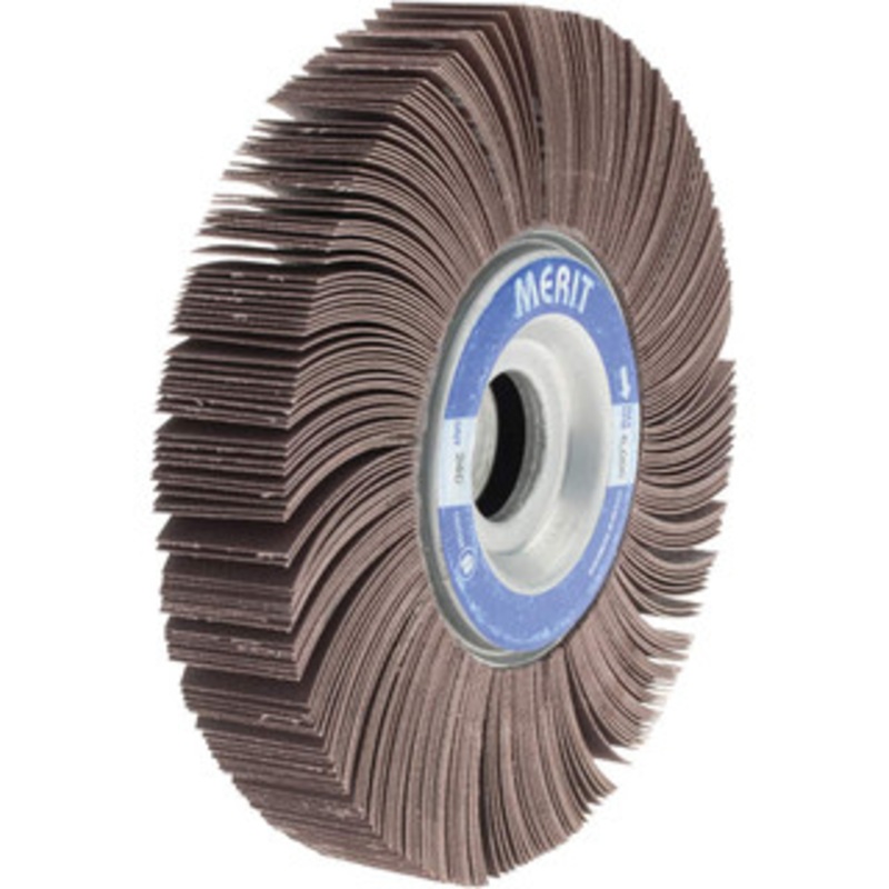 Merit Abrasives 6 x 1 240 Grit Aluminum Oxide Unmounted Flap Wheel Coated, Very Fine Grade, 1 Center Hole, 6,000 Max RPM 08834123017 – 72369358