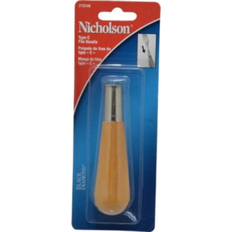 Nicholson 4-1/2 Long x 1-3/16 Diam File Handle For Use with 6, 8 & 10 Files 21524N – 05331012