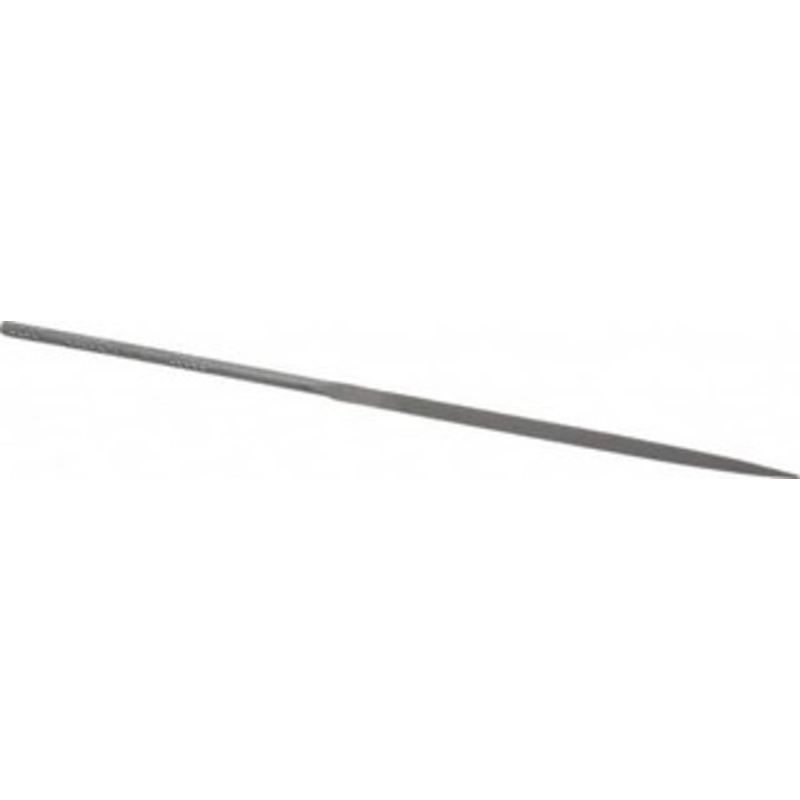 Nicholson 6-1/4 Needle Precision Swiss Pattern Three Square File 4 Cut, 3 LOC, with Handle T37961 – 60304714