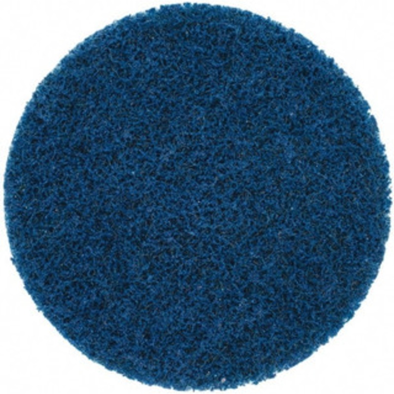 Norton 3 500 Grit Aluminum Oxide Quick Change Disc Type R Attachment, Very Fine Grade, Blue, Non-Woven, 20,000 RPM, Roloc Type 3 Compatible 66623335437 – 54566112