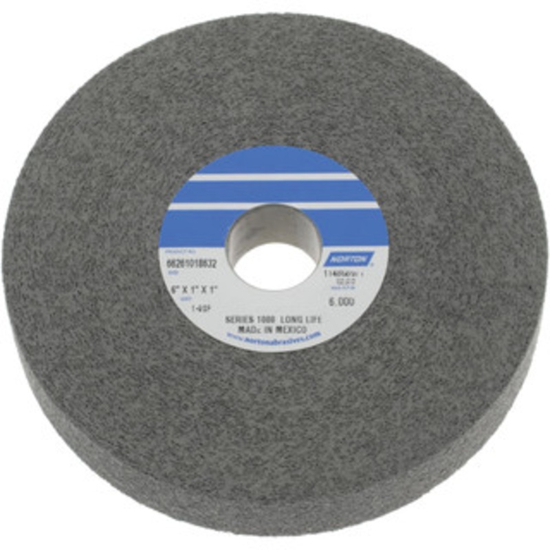 Norton 6 Diam, 1 Face Width, 1 Center Hole, Fine Grade, Silicon Carbide Deburring Wheel Convolute, Hard Density 9 Grade, 4,500 RPM 66261018632 – 05009238