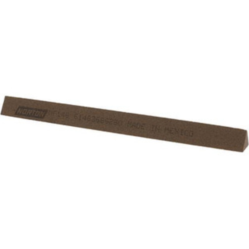 Norton 6 Long x 1/2 Wide x 1/2 Thick, Aluminum Oxide Sharpening Stone Triangle, Medium Grade 61463686280 – 05139423