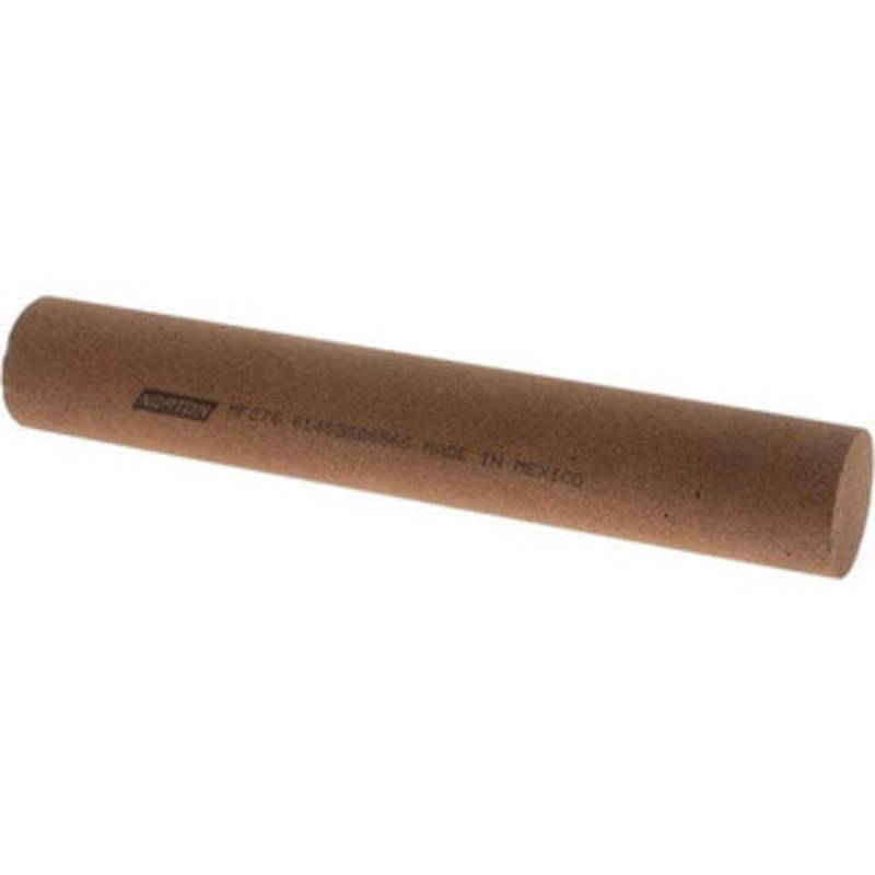 Norton 6 Long x 1 Diam x 1 Thick, Aluminum Oxide Sharpening Stone Round, Medium Grade 61463686565 – 00578567