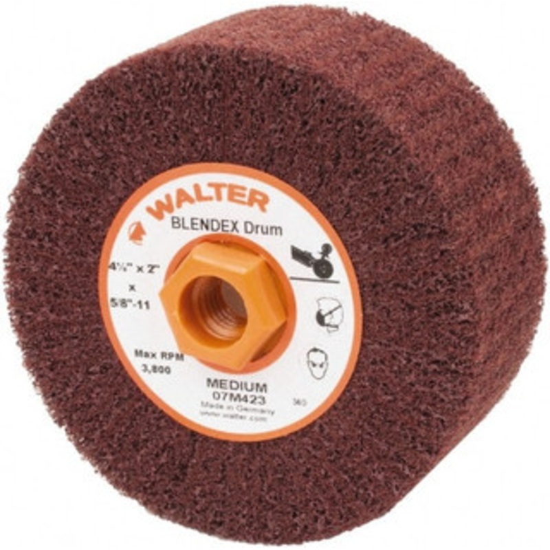Walter Surface Technologies 4-1/2 x 2 Aluminum Oxide Unmounted Flap Wheel Nonwoven, Medium Grade, 5/8-11 Threaded Hole, 3,800 Max RPM 07M423 – 88840947
