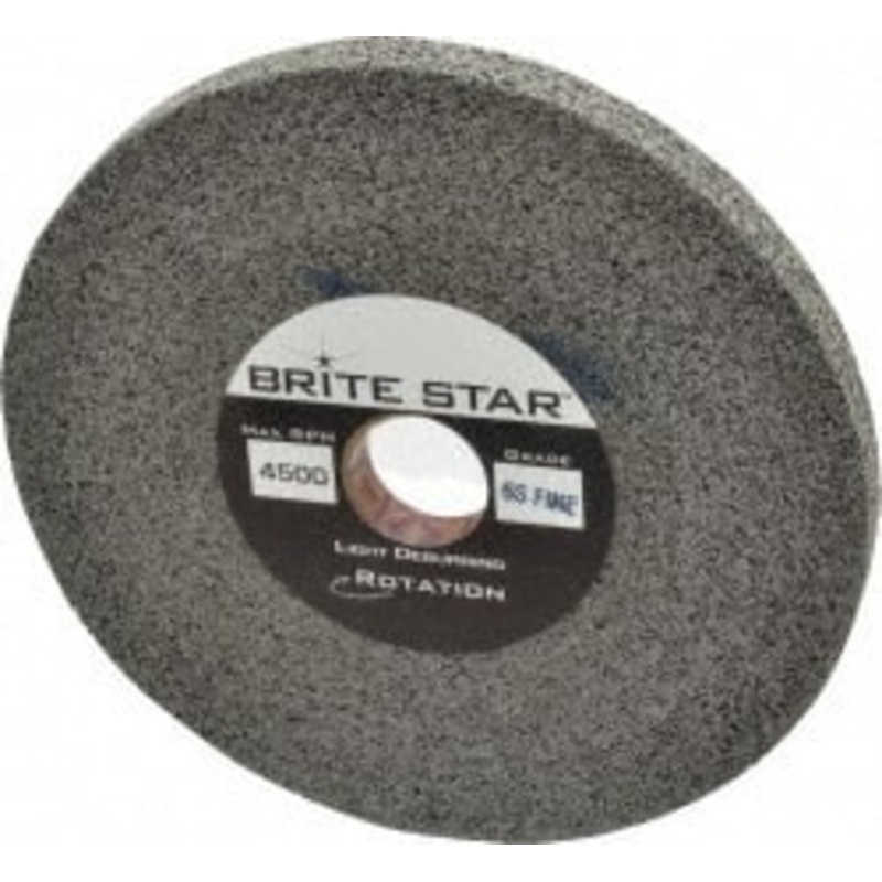 Brite Star 6 Diam, 1/2 Face Width, 1 Center Hole, Fine Grade, Silicon Carbide Deburring Wheel Convolute, Soft Density 6 Grade, 6,000 RPM 66261114574 – 81243529