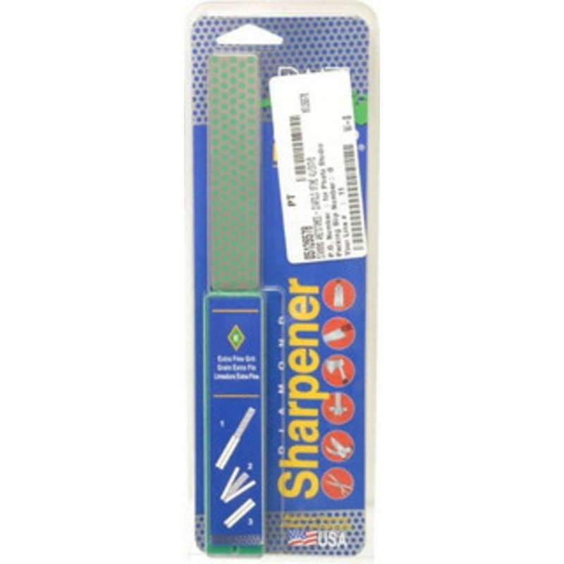 DMT Extra Fine Grade, Diamond Whetsone Sharpener 9 Micron, Diamond Area 4.3 Long x 1 Wide, 9-1/2 Open Length, 5 Closed Length FWE – 05126578