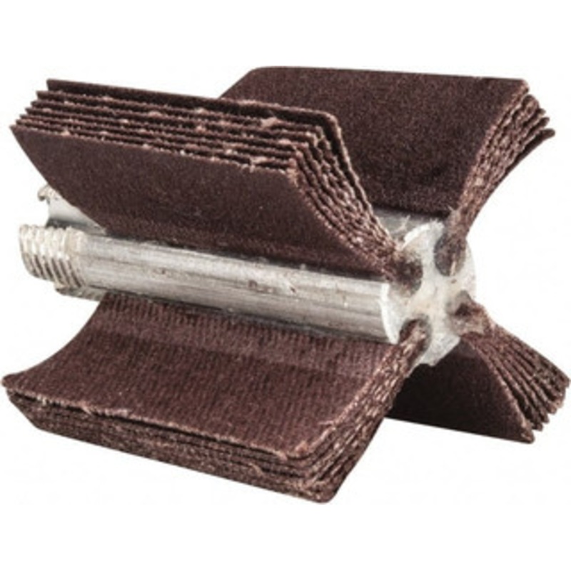 Merit Abrasives 180 Grit, Coated, Aluminum Oxide Bore Polisher Very Fine Grade, 22,000 RPM, Polishes Bores with 1 to 1-1/2 Diam 08834154094 – 86933413