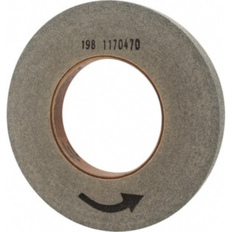 Norton 10 Diam, 1 Face Width, 5 Center Hole, Fine Grade, Silicon Carbide Deburring Wheel Convolute, Hard Density 9 Grade, 2,500 RPM 66261055277 – 05008693