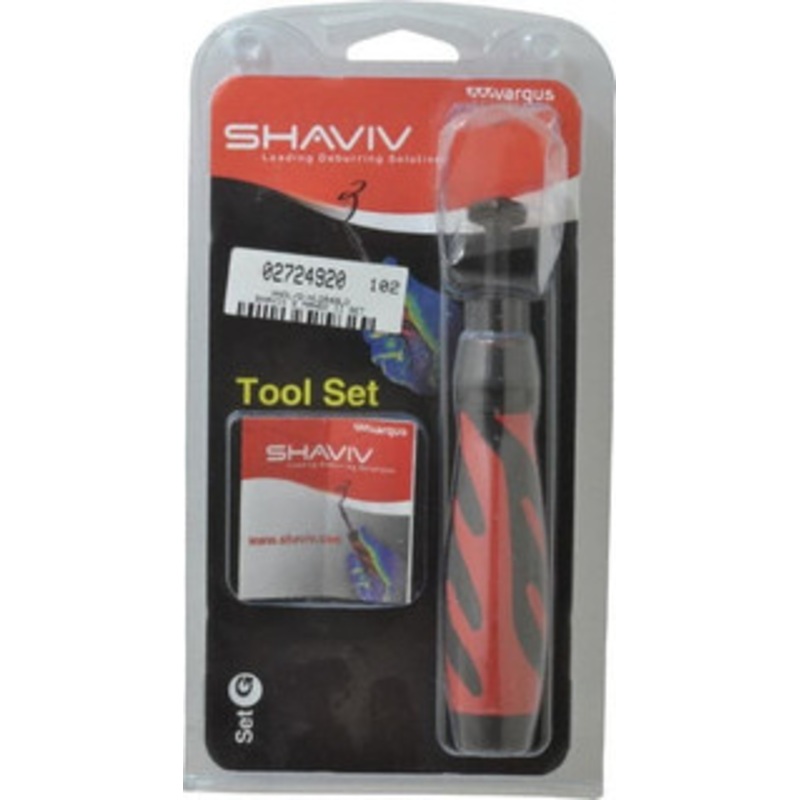Shaviv 4 Piece High Speed Steel Hand Deburring Tool Set Blade Type G10, Holder Type G, For Slot/Keyway 155-90074 – 02724920
