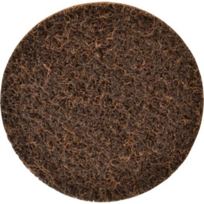 Standard Abrasives 3 Aluminum Oxide Quick Change Disc Type R Attachment, Coarse Grade, Brown, Non-Woven, 18,000 RPM, Lockit Compatible 7000046877 – 63172951