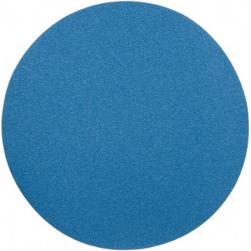 Superior Abrasives 24 Diam, 40 Grit Zirconia Alumina Adhesive PSA Disc Coarse Grade, Blue, X Weighted Backing, Flexible 17489 – 01008929