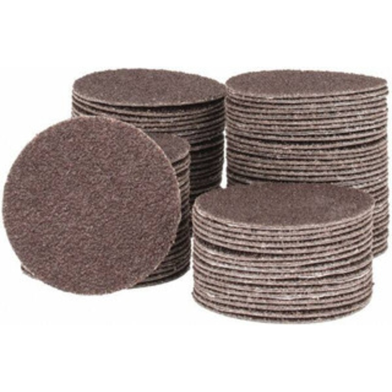 Tru-Maxx 2 Diam, 50 Grit Aluminum Oxide Adhesive PSA Disc Coarse Grade, X Weighted Cloth Backing, For Right Angle/Vertical Shaft Portable Grinders 7000200-50 – 78281359