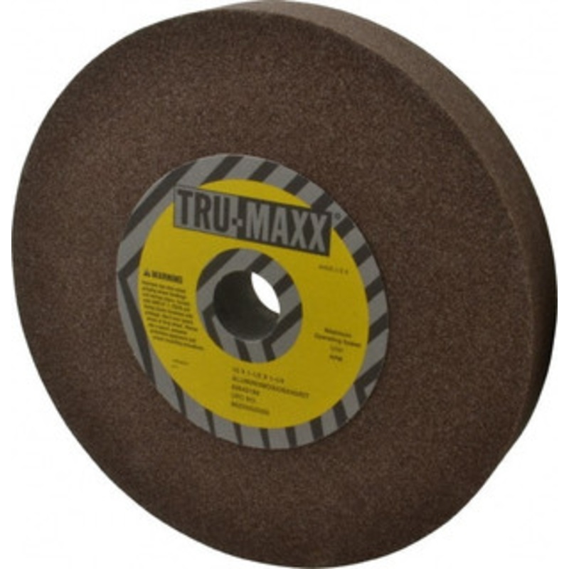 Tru-Maxx 60 Grit Aluminum Oxide Bench & Pedestal Grinding Wheel 10 Diam x 1-1/2 Hole x 1-1/2 Thick, 3250 Max RPM, P Hardness, Medium Grade , Vitrified Bond 66253255259 – 85642189