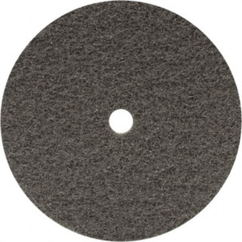 Walter Surface Technologies 4-1/2 Super Fine Grade Aluminum Oxide Deburring Disc 7/16 Center Hole, Hook & Loop Connection, Gray, 11,000 Max RPM 07R455 – 73826539