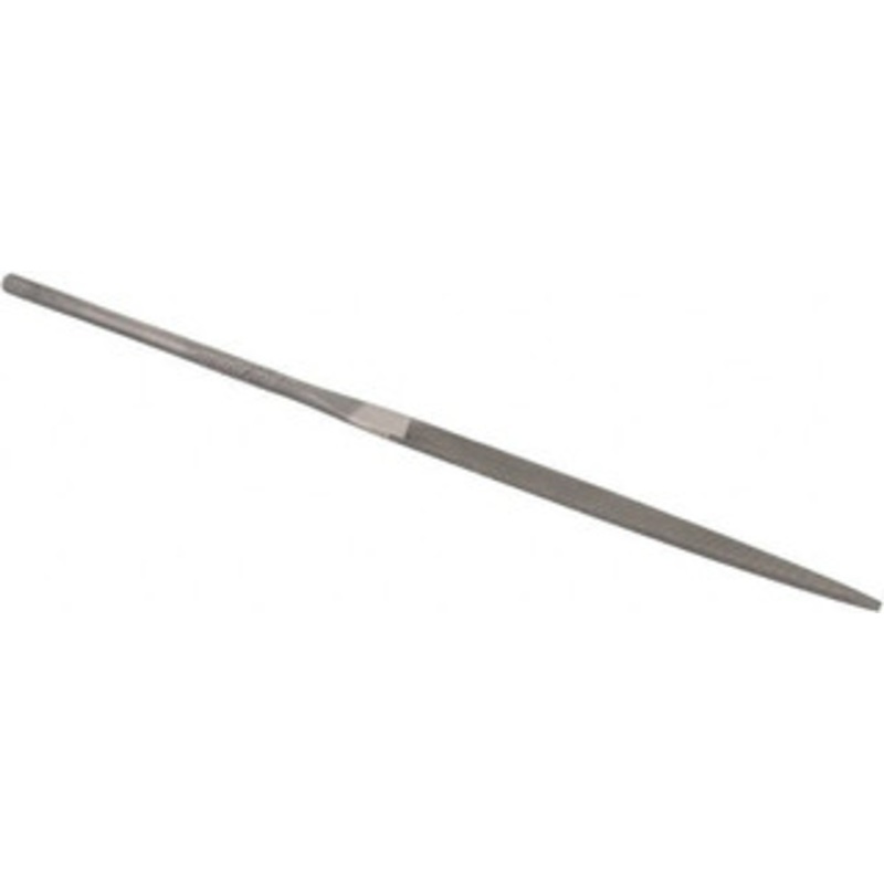 Grobet USA 5-1/2 Needle Precision Swiss Pattern Warding File 4 Cut, 2-1/2 LOC, with Handle 31.661 – 60237344