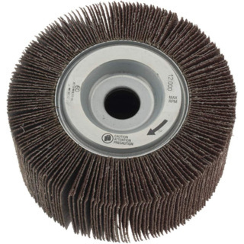 Norton 4 x 2 60 Grit Aluminum Oxide Unmounted Flap Wheel Coated, Medium Grade, 5/8 Center Hole, 12,000 Max RPM 63642502677 – 05099080