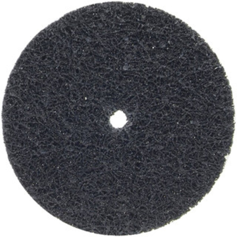 Norton 6 Extra Coarse Grade Silicon Carbide Deburring Disc 1/4 Center Hole, Arbor Connection, Black, 8,000 Max RPM 66261007988 – 70469333