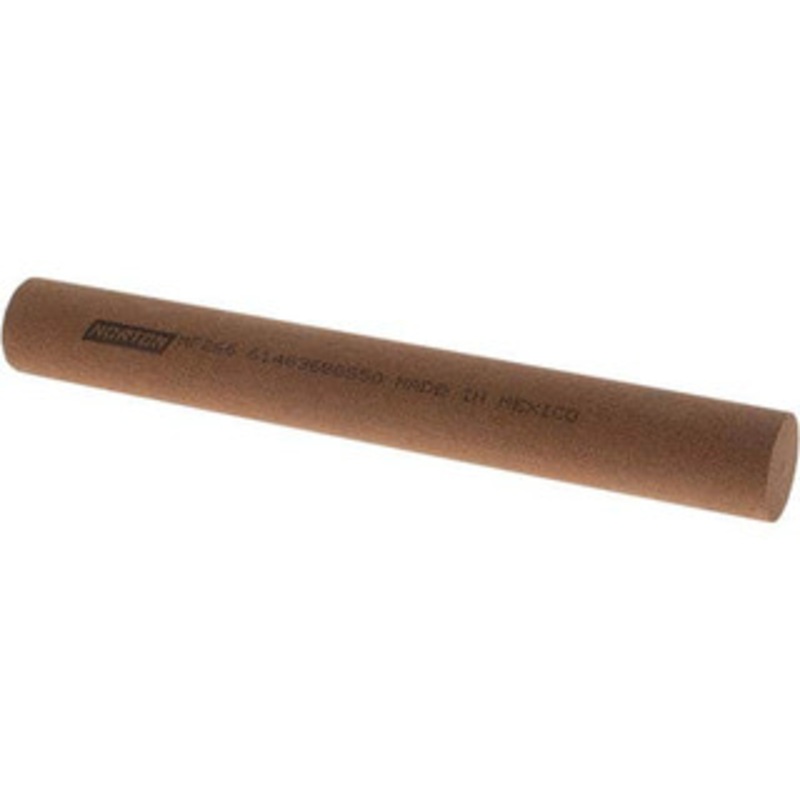 Norton 6 Long x 3/4 Diam x 3/4 Thick, Aluminum Oxide Sharpening Stone Round, Medium Grade 61463686550 – 01919026