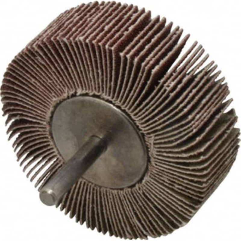 Value Collection 3 Diam x 1 Face Width, Medium Aluminum Oxide Coated Mounted Flap Wheel 1/4 Shank Mount, 80 Grit, 5,800 Max RPM 345.53803655000 – 05098157