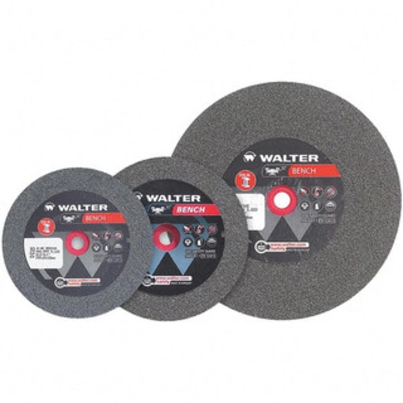 Walter Surface Technologies 80 Grit Aluminum Oxide Bench & Pedestal Grinding Wheel 6 Diam x 1 Hole x 3/4 Thick, 4100 Max RPM, Fine Grade, Vitrified Bond 12E328 – 57856536